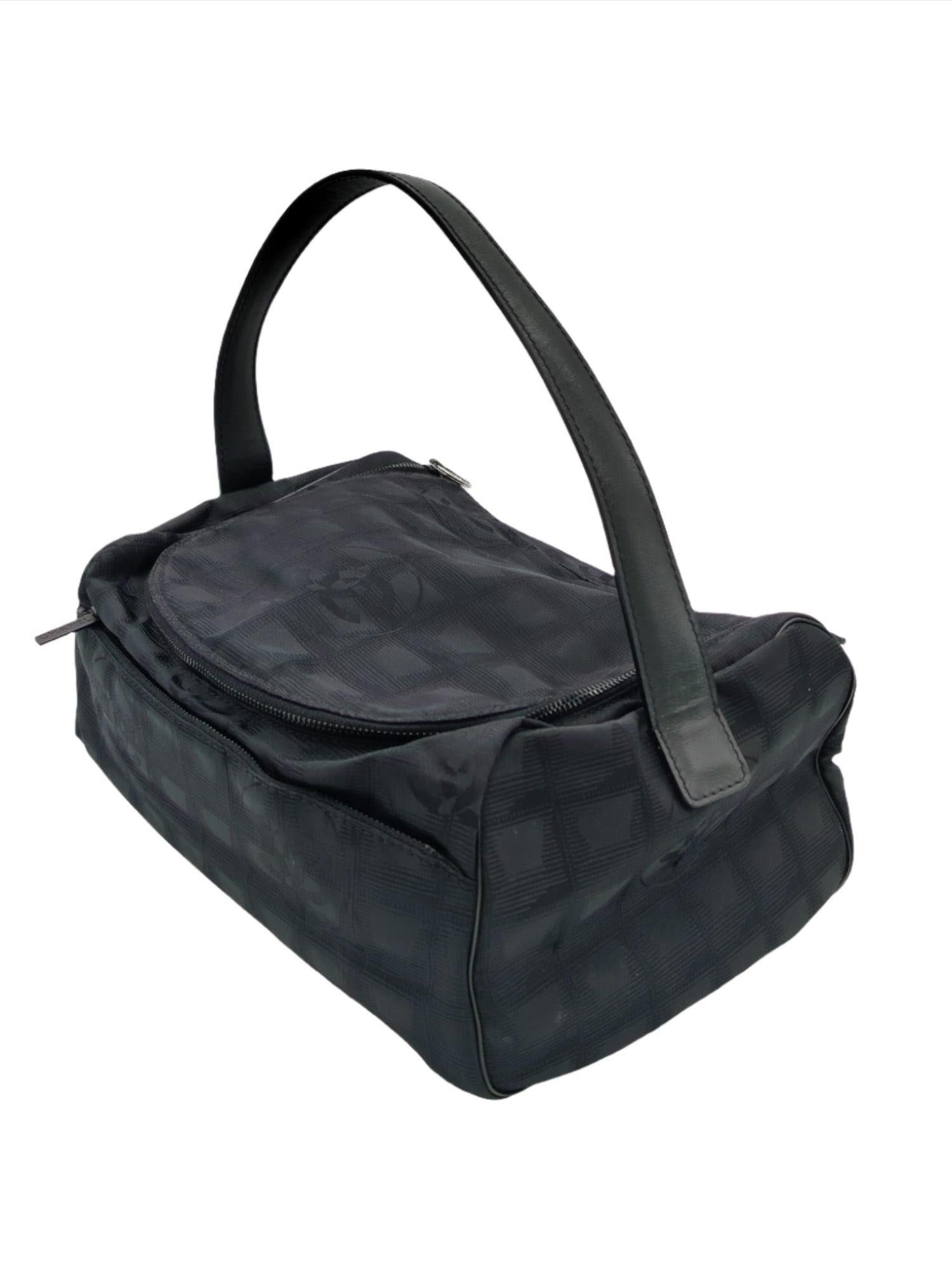 Black Chanel Medieval Bag Nylon Tote Bag - '00s For Sale