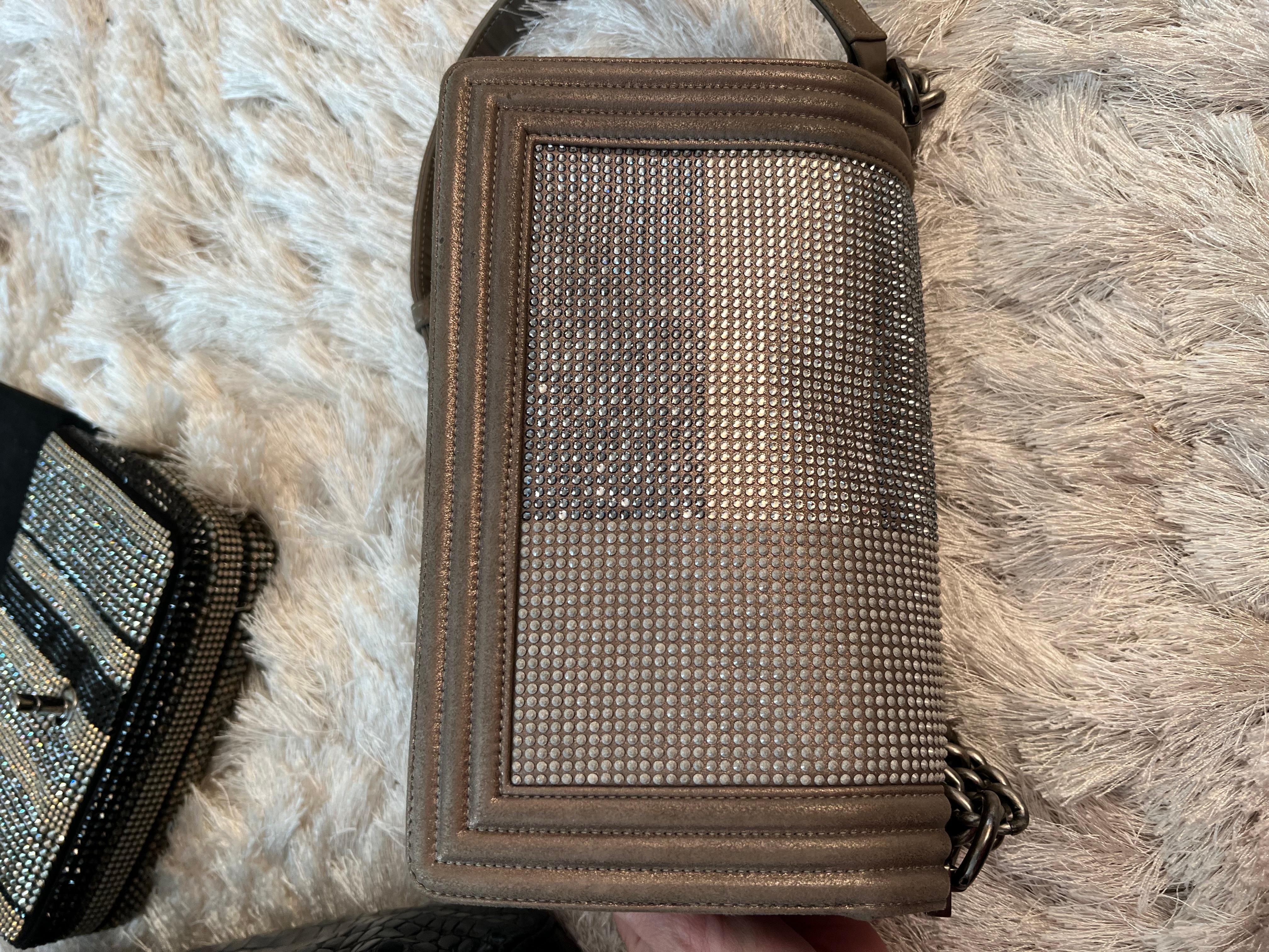 Chanel medium bag with crystals For Sale 2