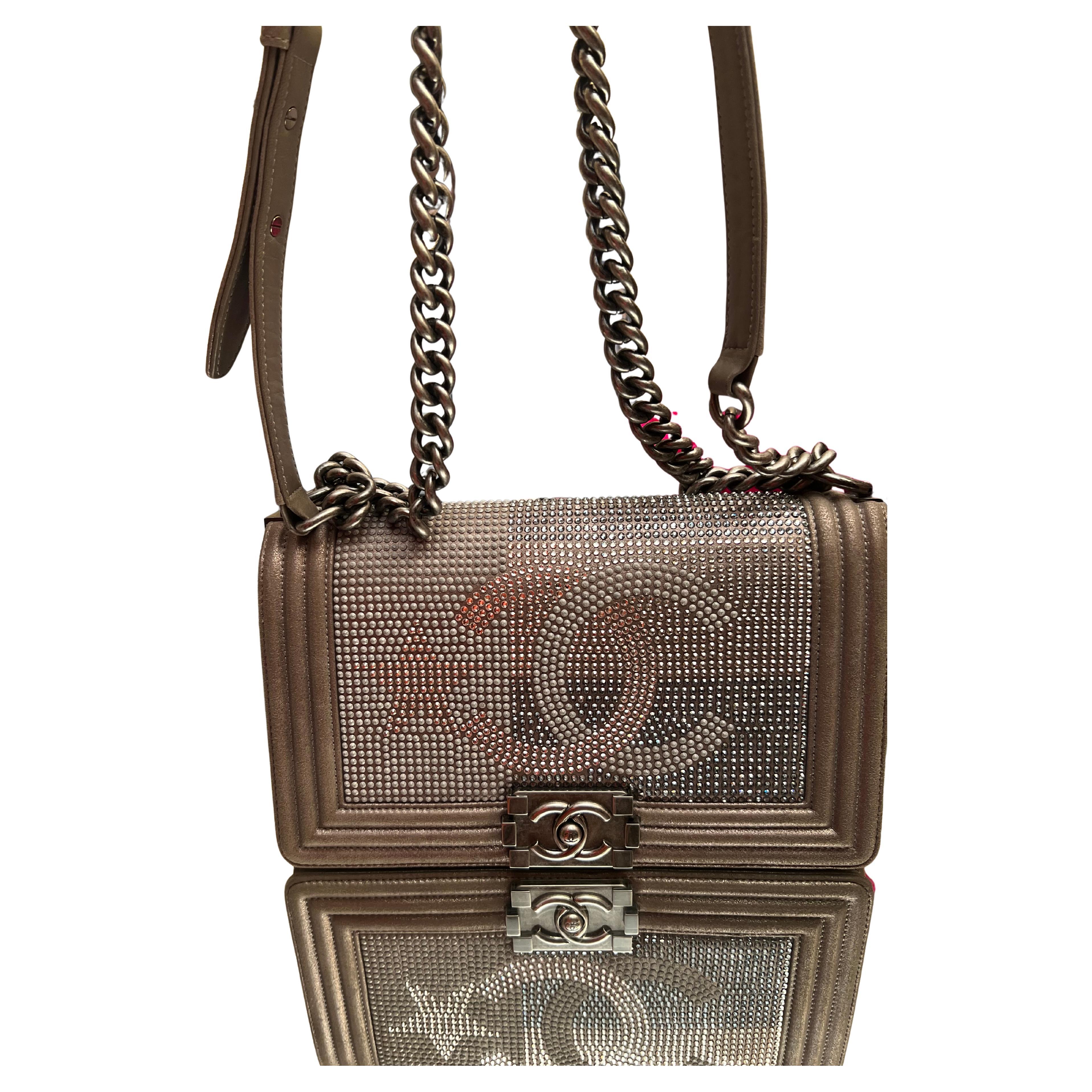 Chanel medium bag with crystals