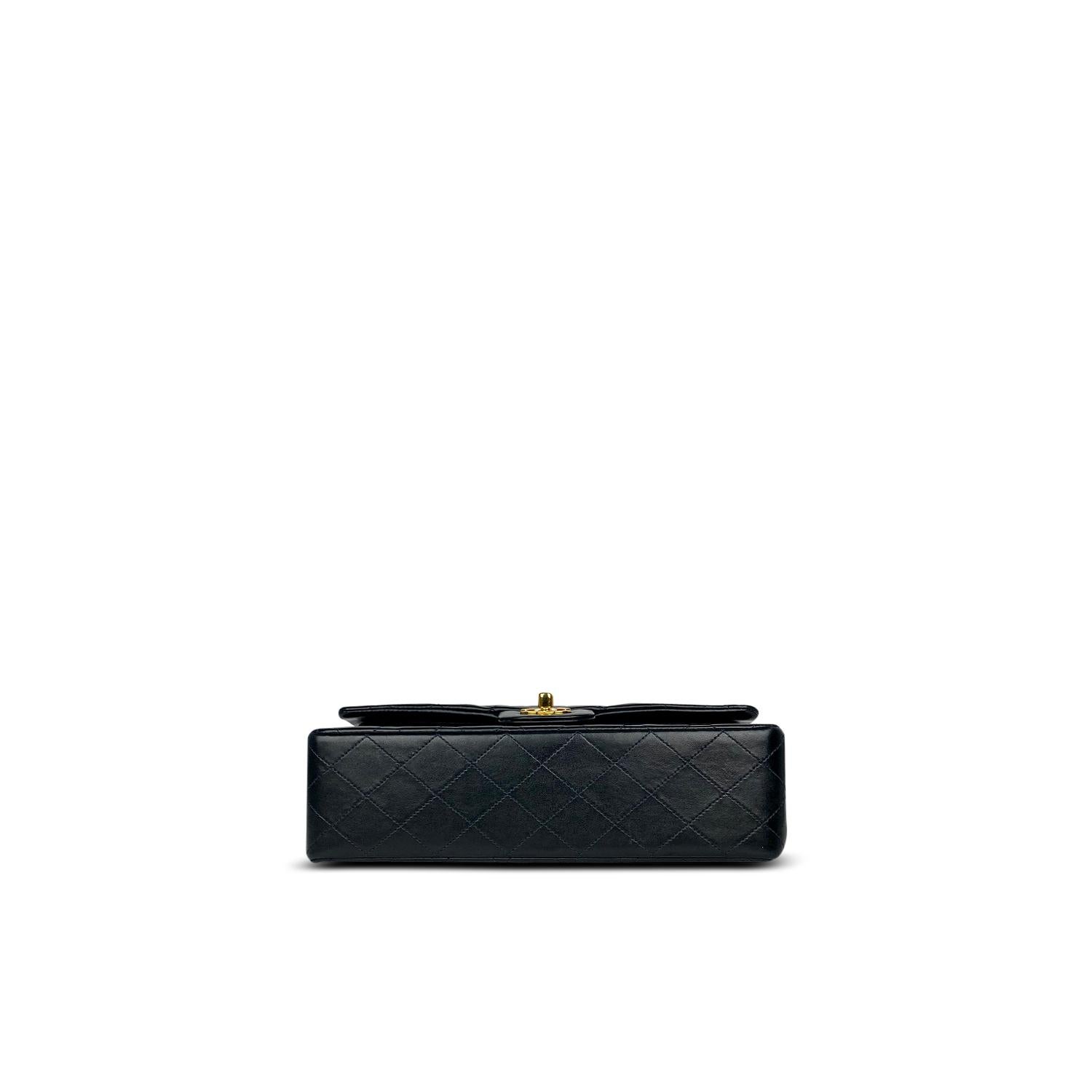 Chanel Medium Black Classic/Timeless Double Flap Bag For Sale 7