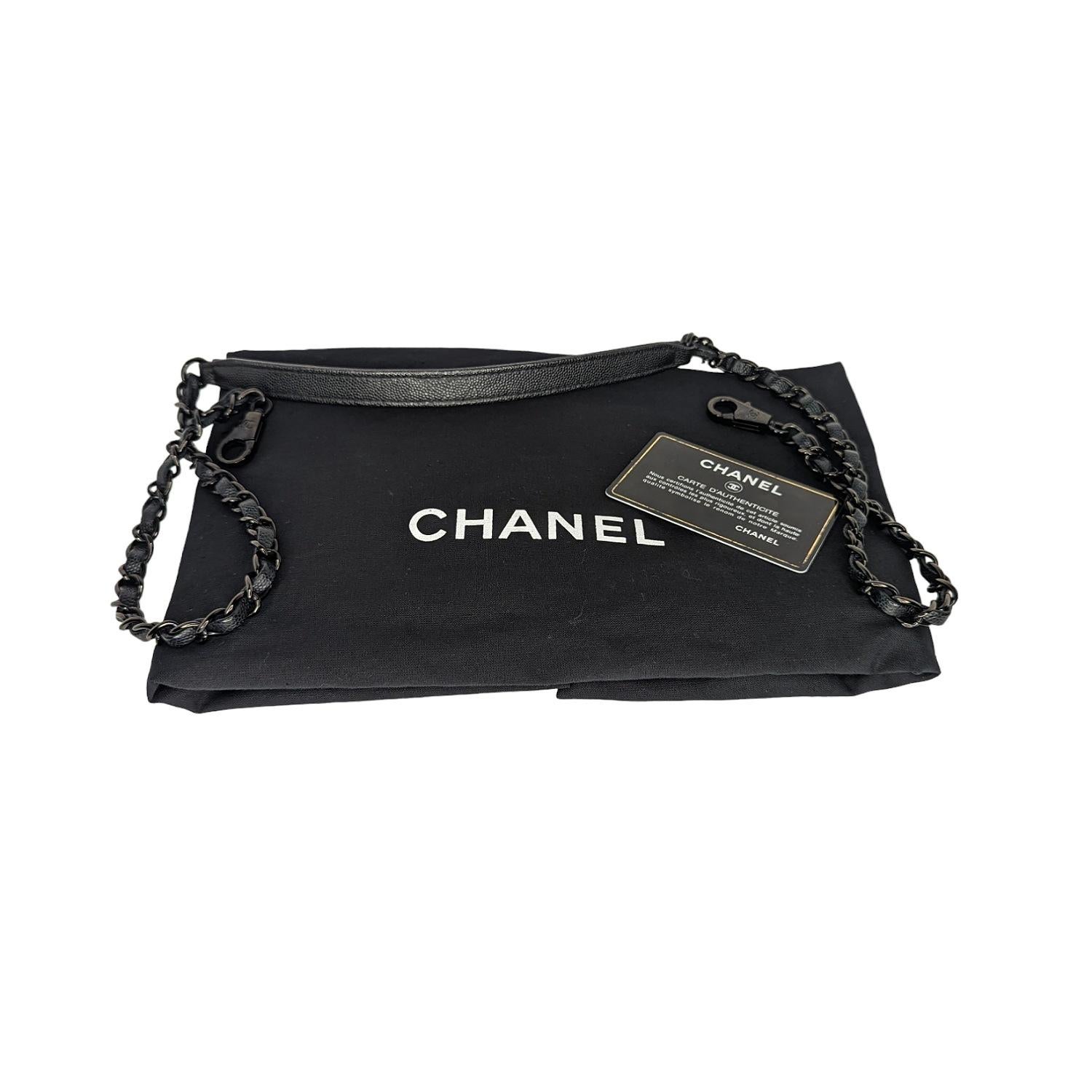 Chanel Medium Chevron So Black Coco Handle Bag 7