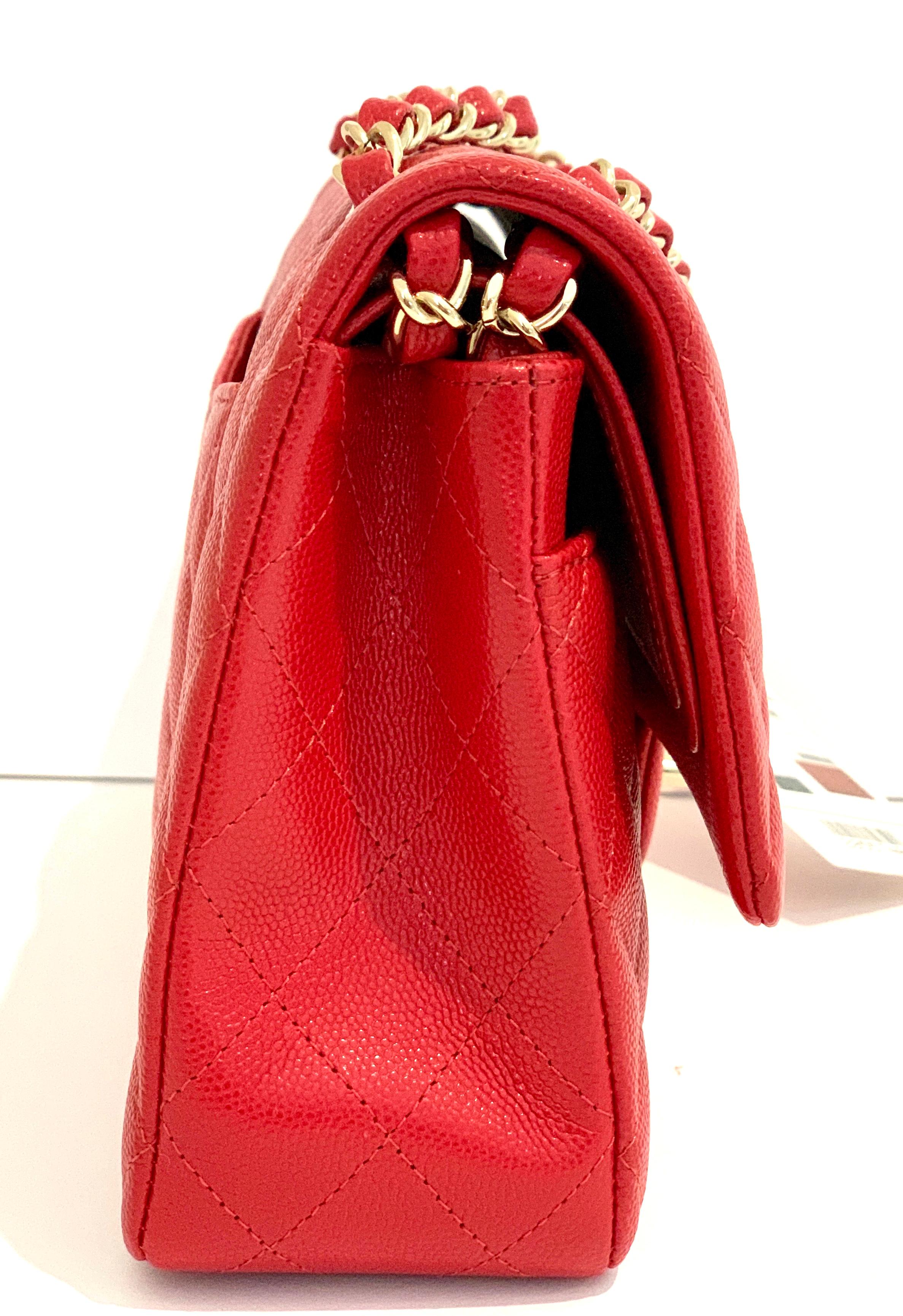 red and gold chanel bag