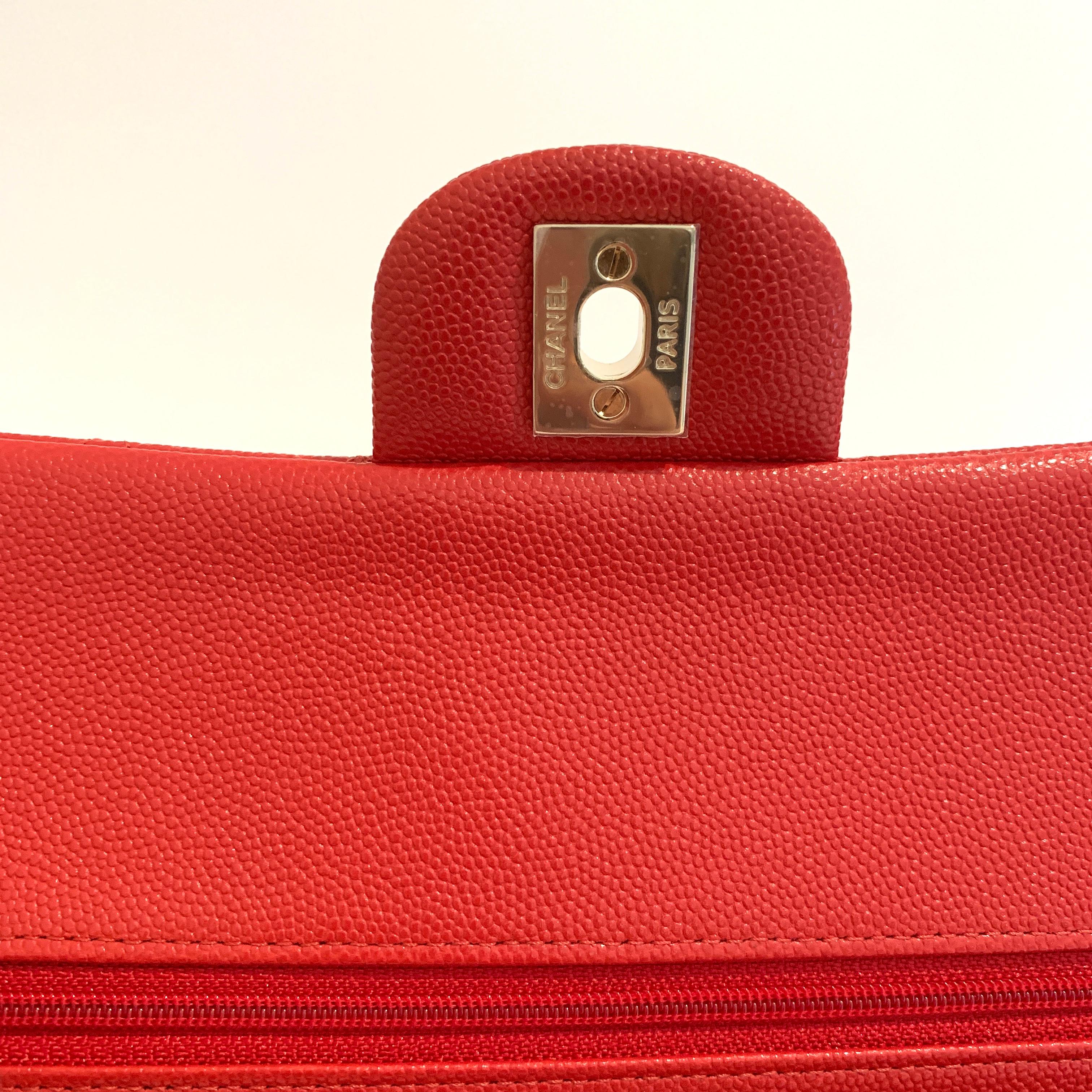 chanel 19b red flap