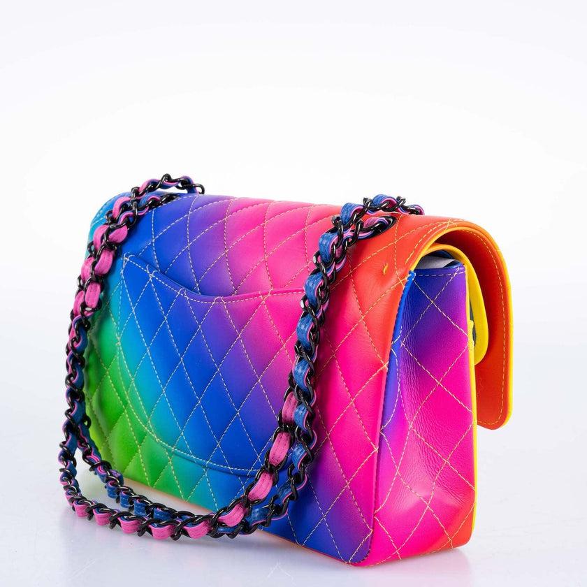 Chanel Medium Classic Flap Bag Rainbow 23C (Cruise Collection) For Sale ...
