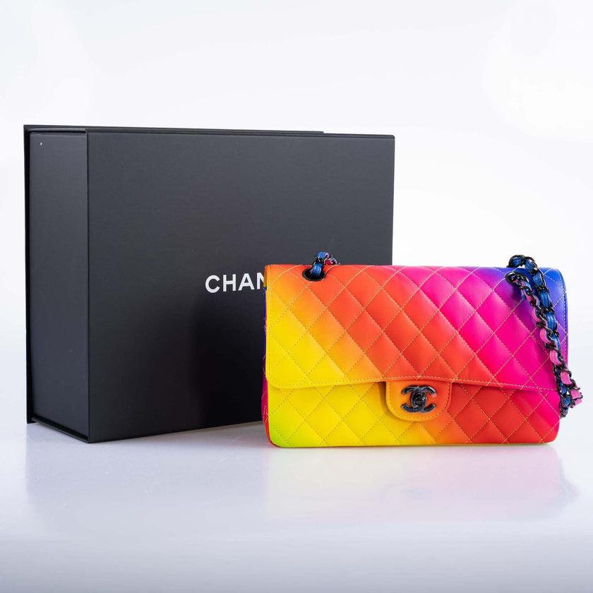 Chanel Medium Classic Flap Bag Rainbow 23C (Cruise Collection) For Sale 2
