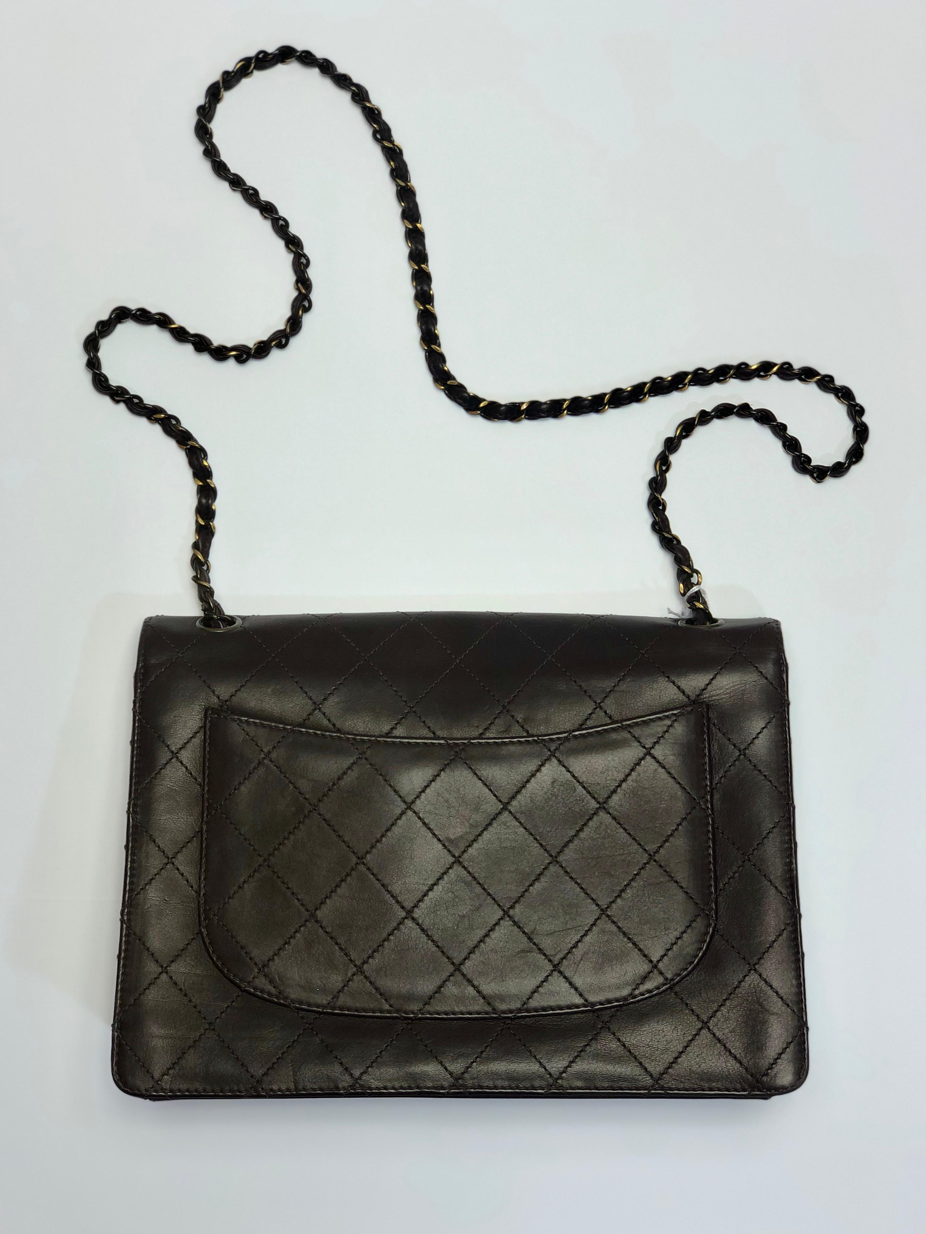 Black  Chanel Medium Classic Flap Shoulder Bag