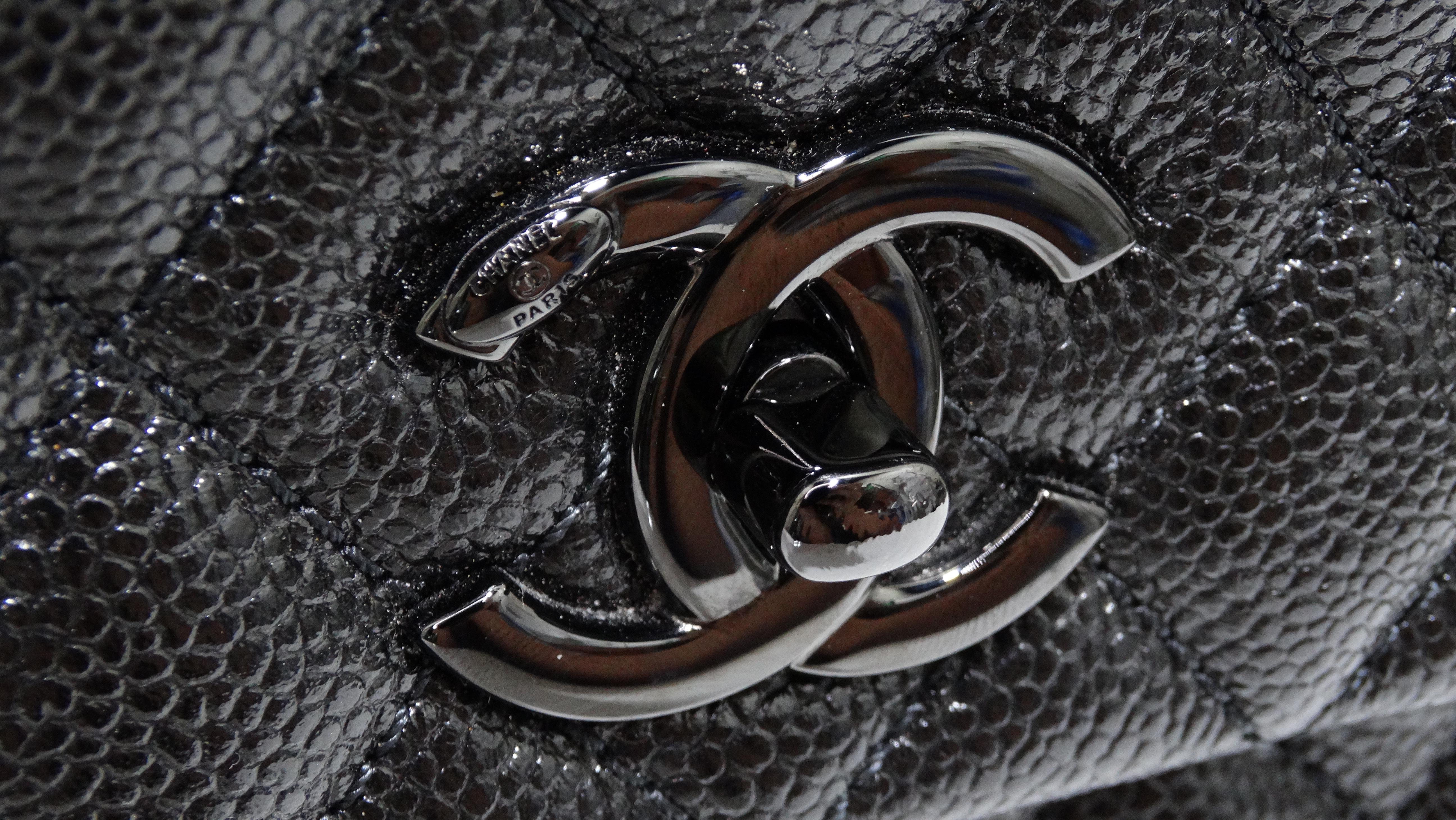 Chanel Medium Coco Caviar Quilted Top-Handle Bag 8