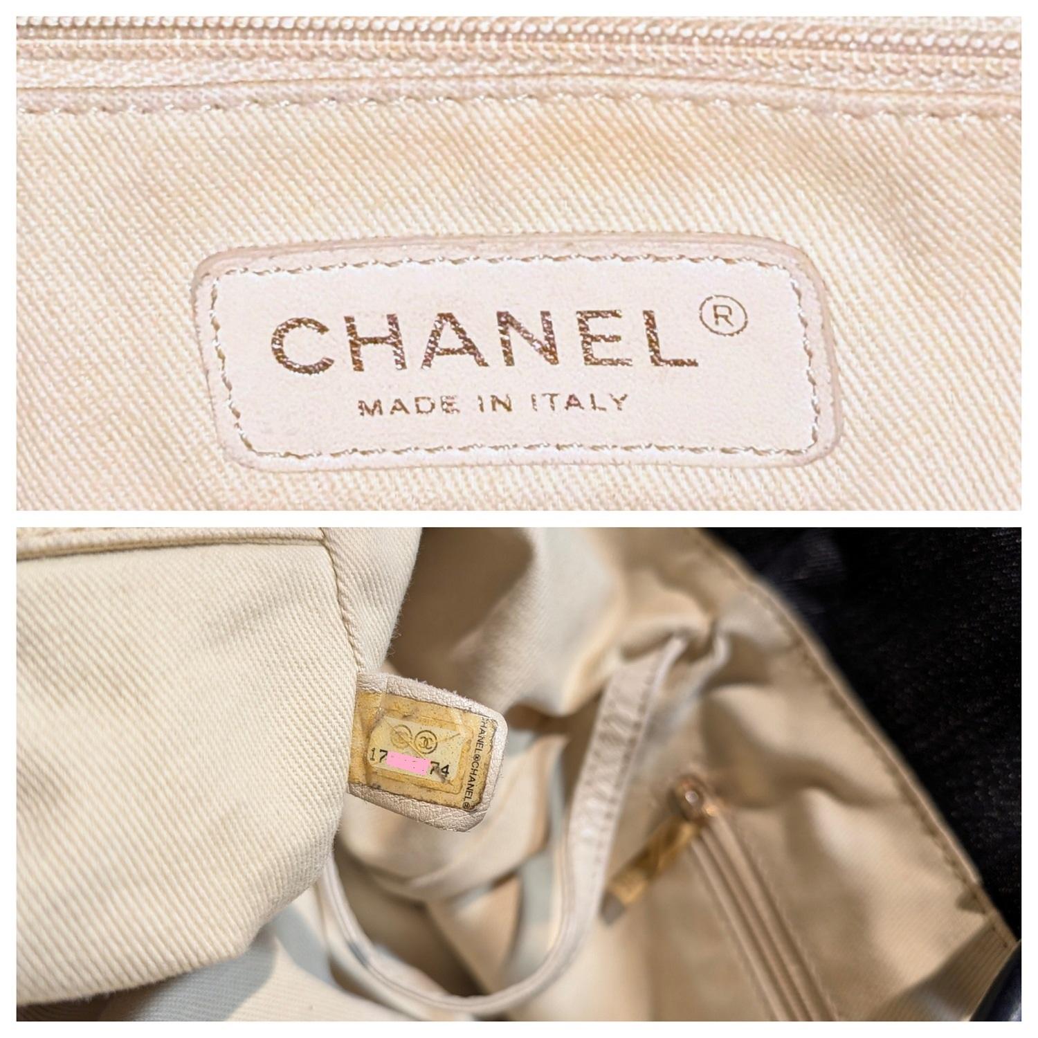 Chanel Tote Deauville Vaquero Oscuro Lavado Mediano en venta 3