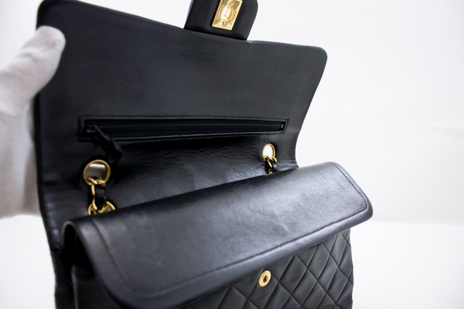 Black Chanel Medium Double Flap Bag 