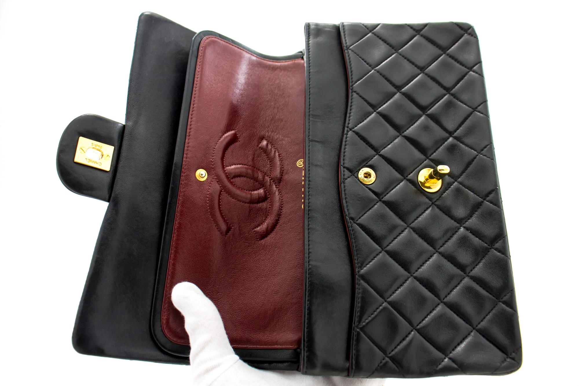Black Chanel Medium double flap bag