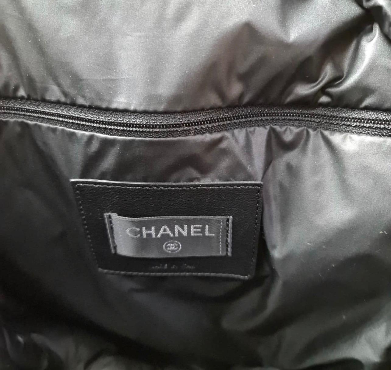 Chanel Medium Doudoune Nylon Tweed Coco Neige Backpack 1