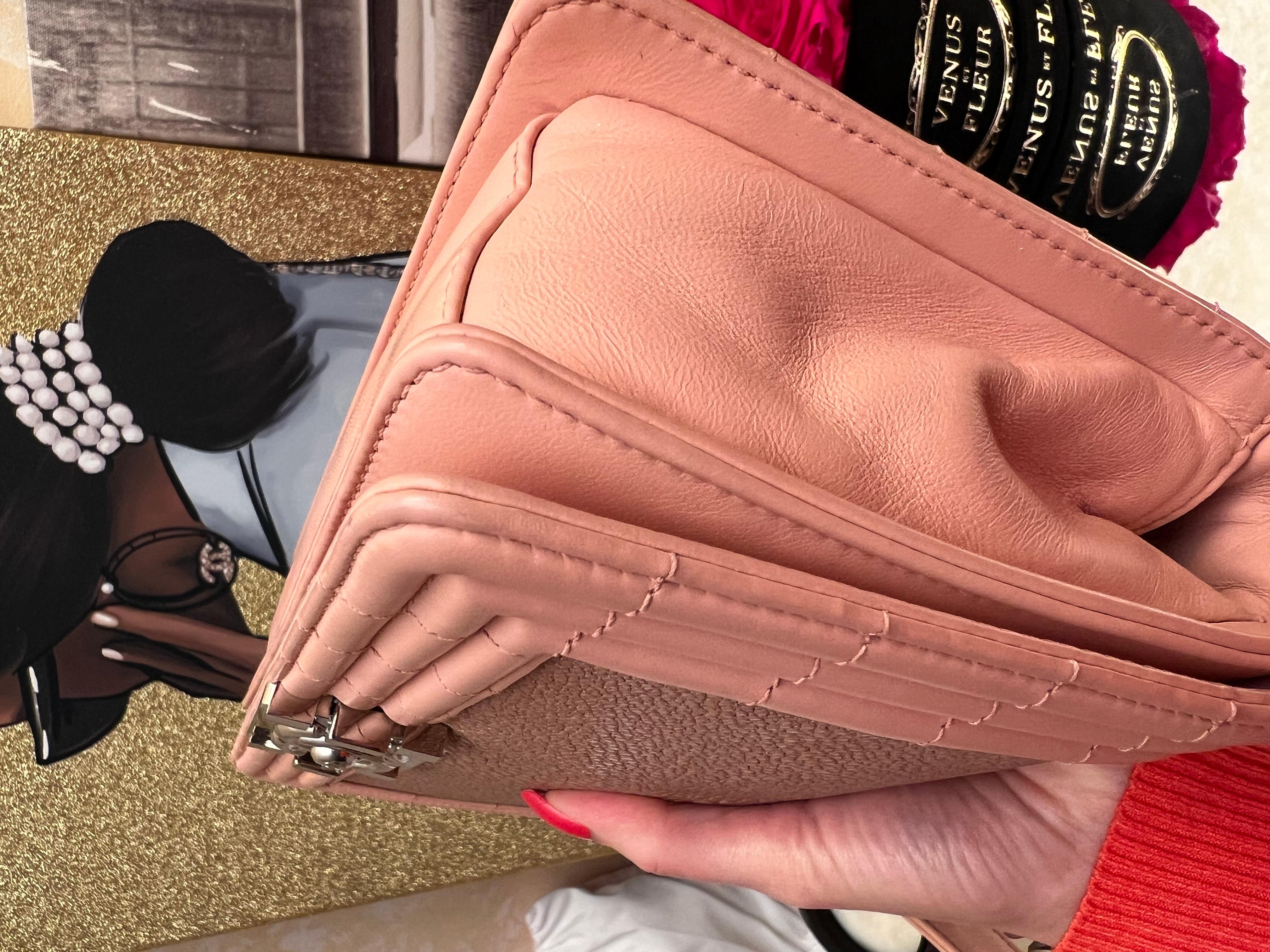 Chanel Medium Galuchat Boy Crossbody Bag In Good Condition For Sale In New York, NY