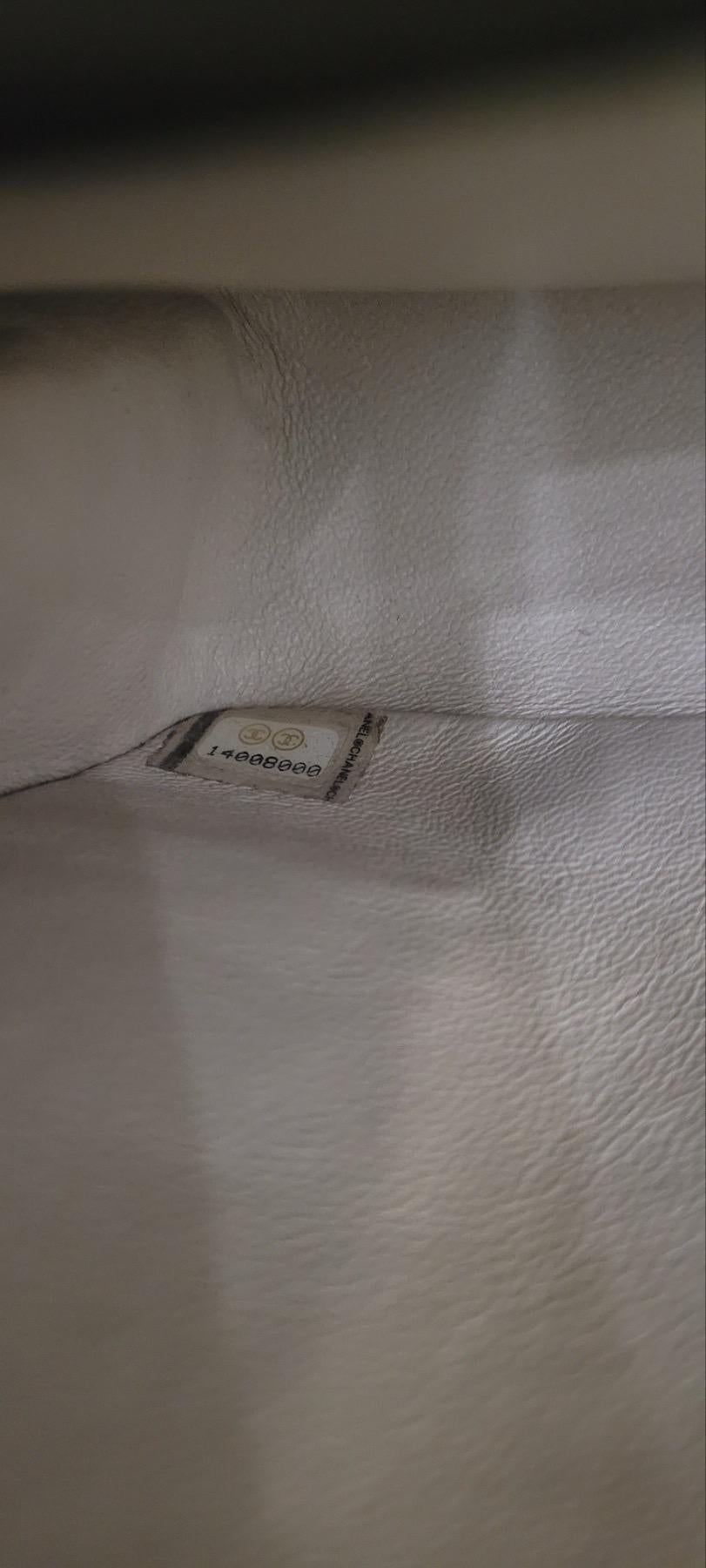 Chanel Medium Elfenbein Doppelklappe Tasche im Angebot 2