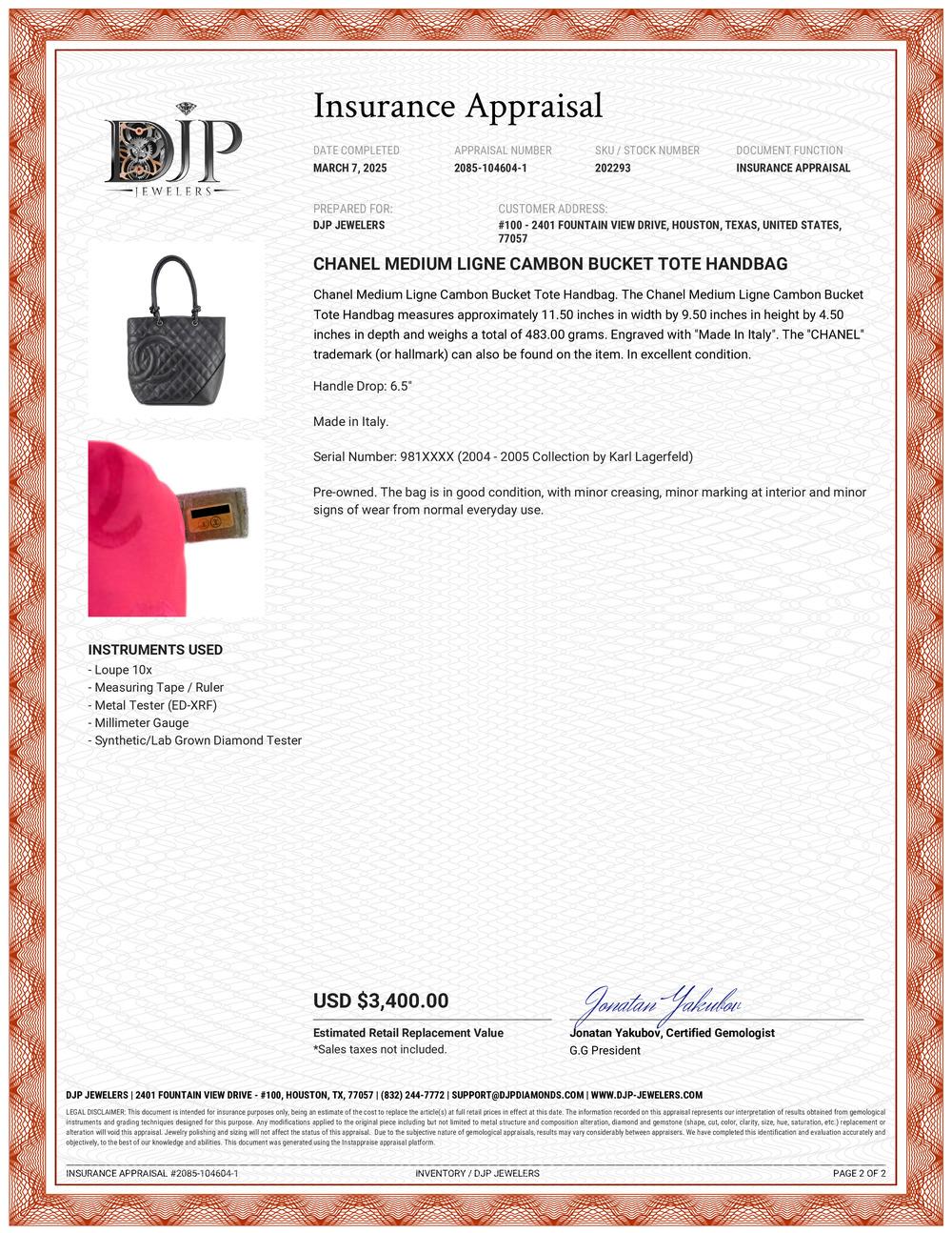 Chanel Medium Ligne Cambon Bucket Tote Handbag 9