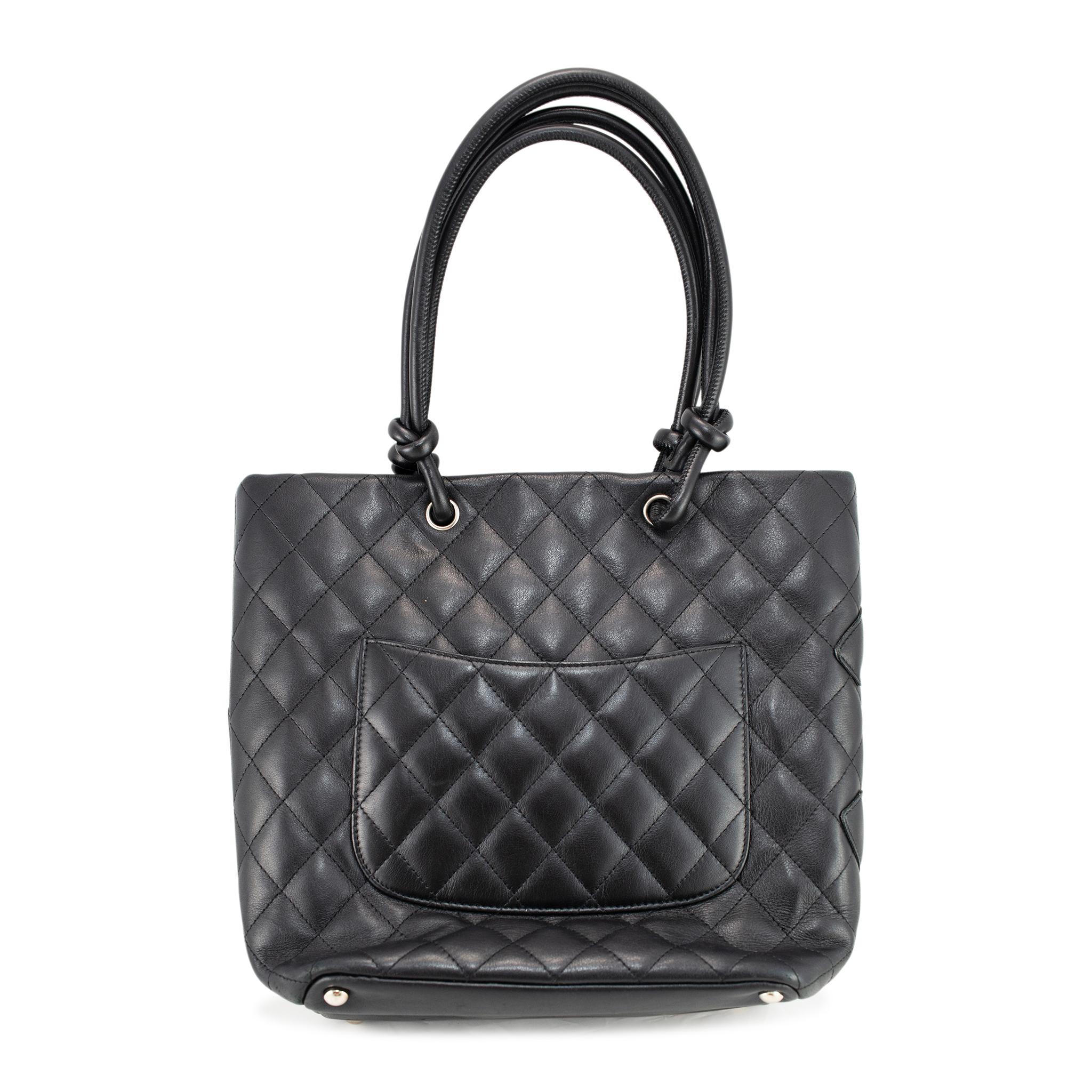 Black Chanel Medium Ligne Cambon Bucket Tote Handbag