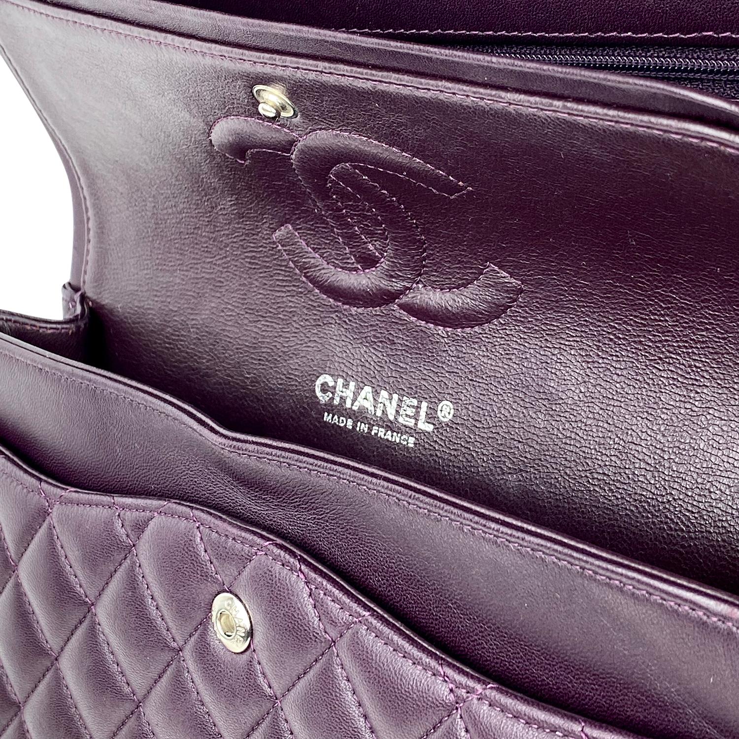 Chanel Medium Purple Classic/Timeless Double Flap Bag For Sale 7