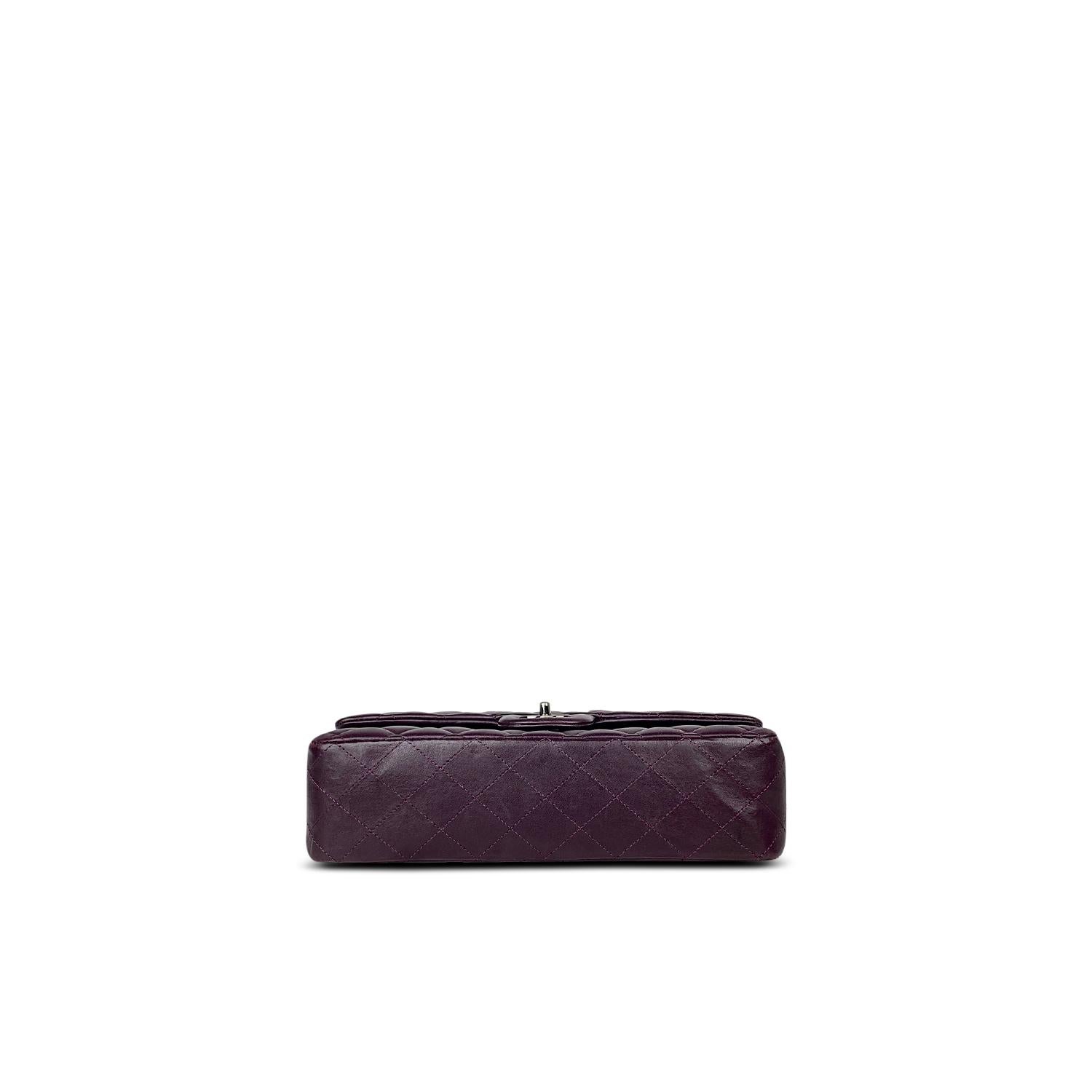 Chanel Medium Purple Classic/Timeless Double Flap Bag For Sale 1