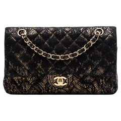 Chanel Medium Quilted Chevre and Lace Classic Double Flap