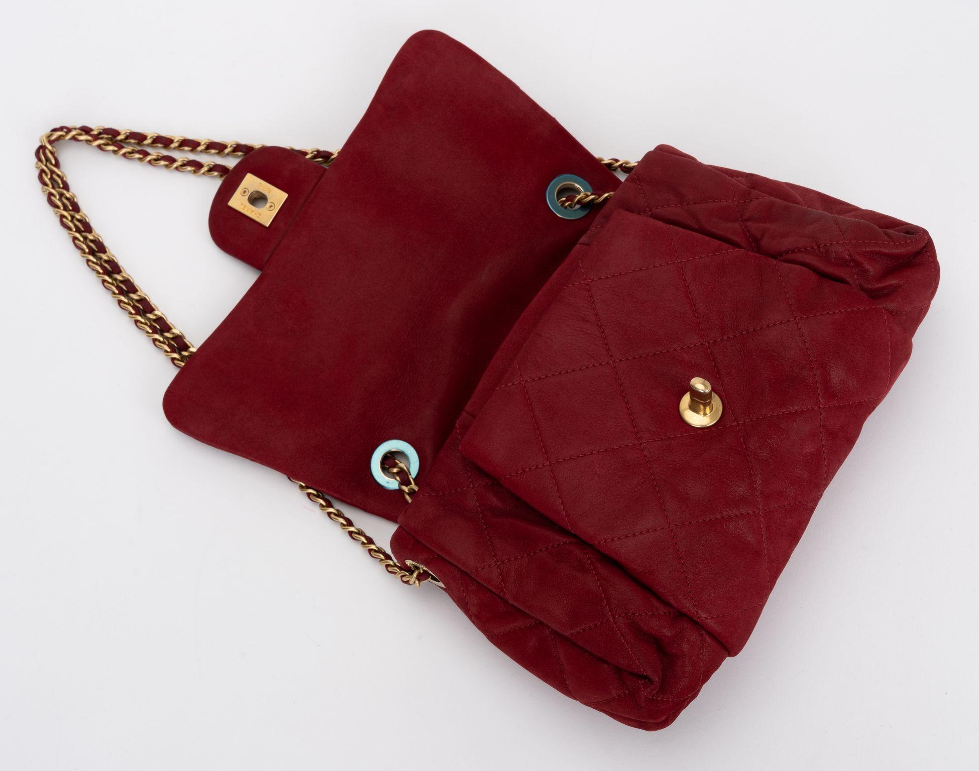 Chanel Medium Quilted Red Flap Bag For Sale 1