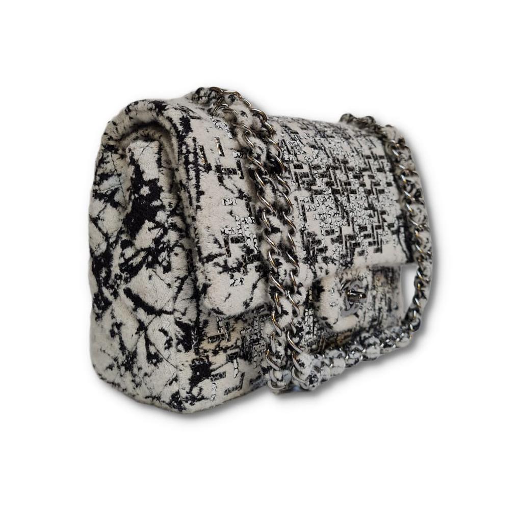 Chanel Medium Wool-Tweed Double Flap Bag 2