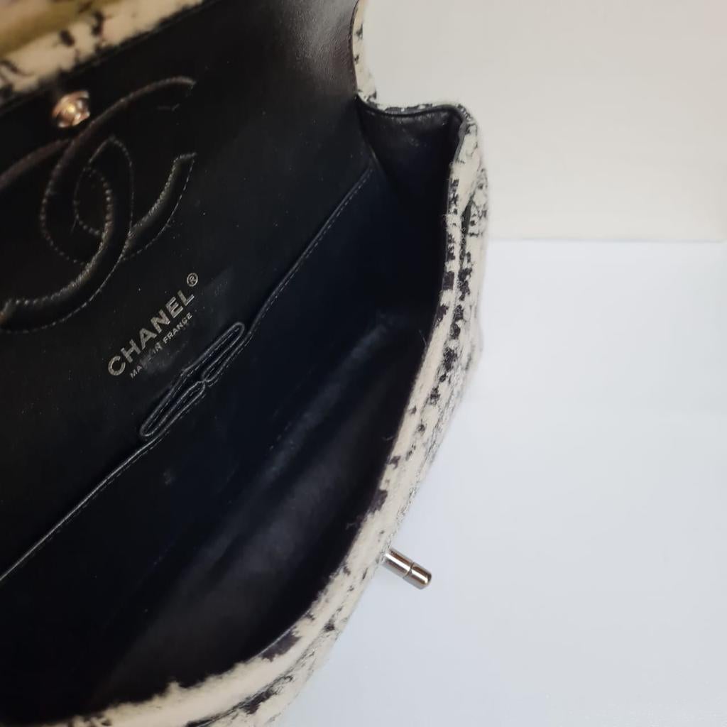 Chanel Medium Wool-Tweed Double Flap Bag 4