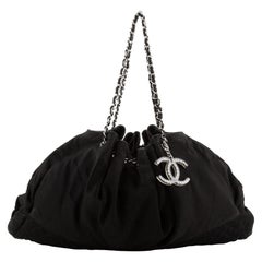 Chanel Melrose Cabas Tote Satin Large