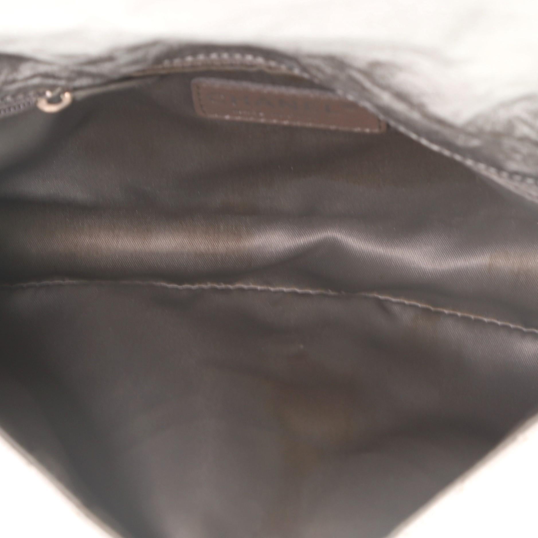 Chanel Melrose Degrade Flap Bag Quilted Patent Vinyl Medium 4