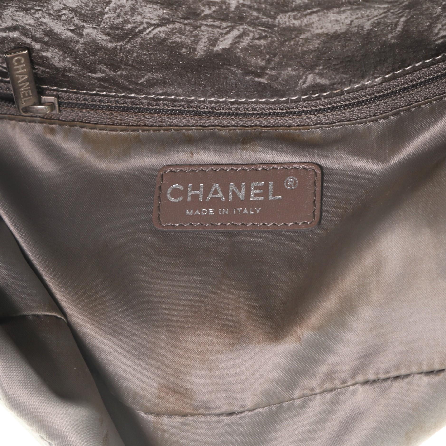 Chanel Melrose Degrade Flap Bag Quilted Patent Vinyl Medium 6