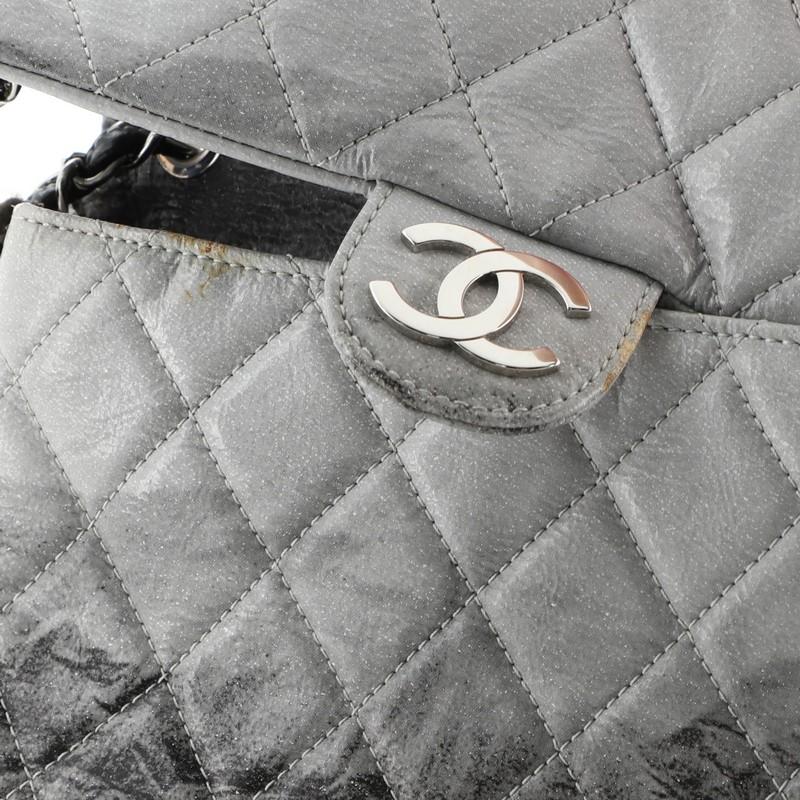 Chanel Melrose Degrade Flap Bag Quilted Patent Vinyl Medium 1
