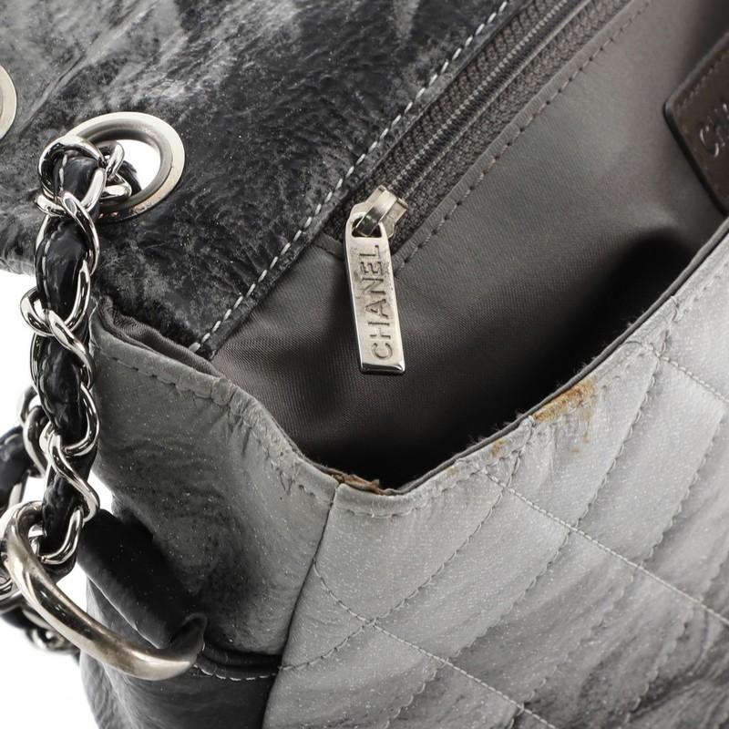 Chanel Melrose Degrade Flap Bag Quilted Patent Vinyl Medium 2