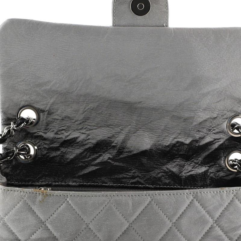 Chanel Melrose Degrade Flap Bag Quilted Patent Vinyl Medium 3
