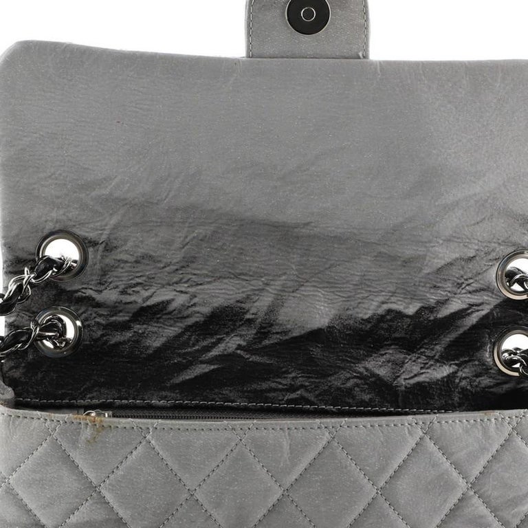 Melrose Degrade Vinyl Quilted Jumbo Flap Handbag – Baggio Consignment
