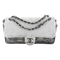 Chanel Melrose Degrade Flap Bag Quilted Patent Vinyl Medium