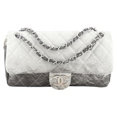 Chanel Melrose Degrade Flap Bag Quilted Patent Vinyl Medium