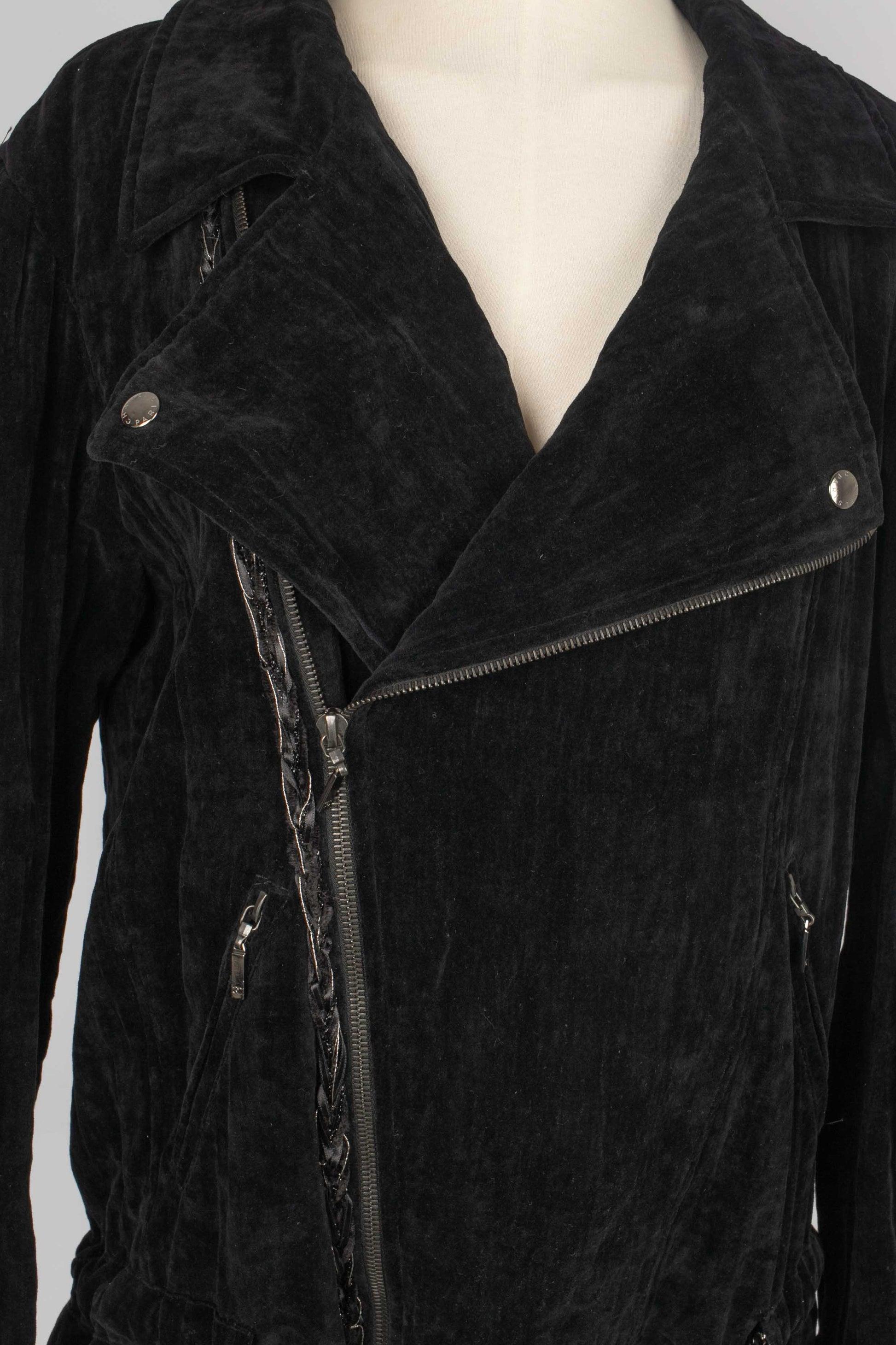 Veste en velours noir pour homme de Chanel en vente 4