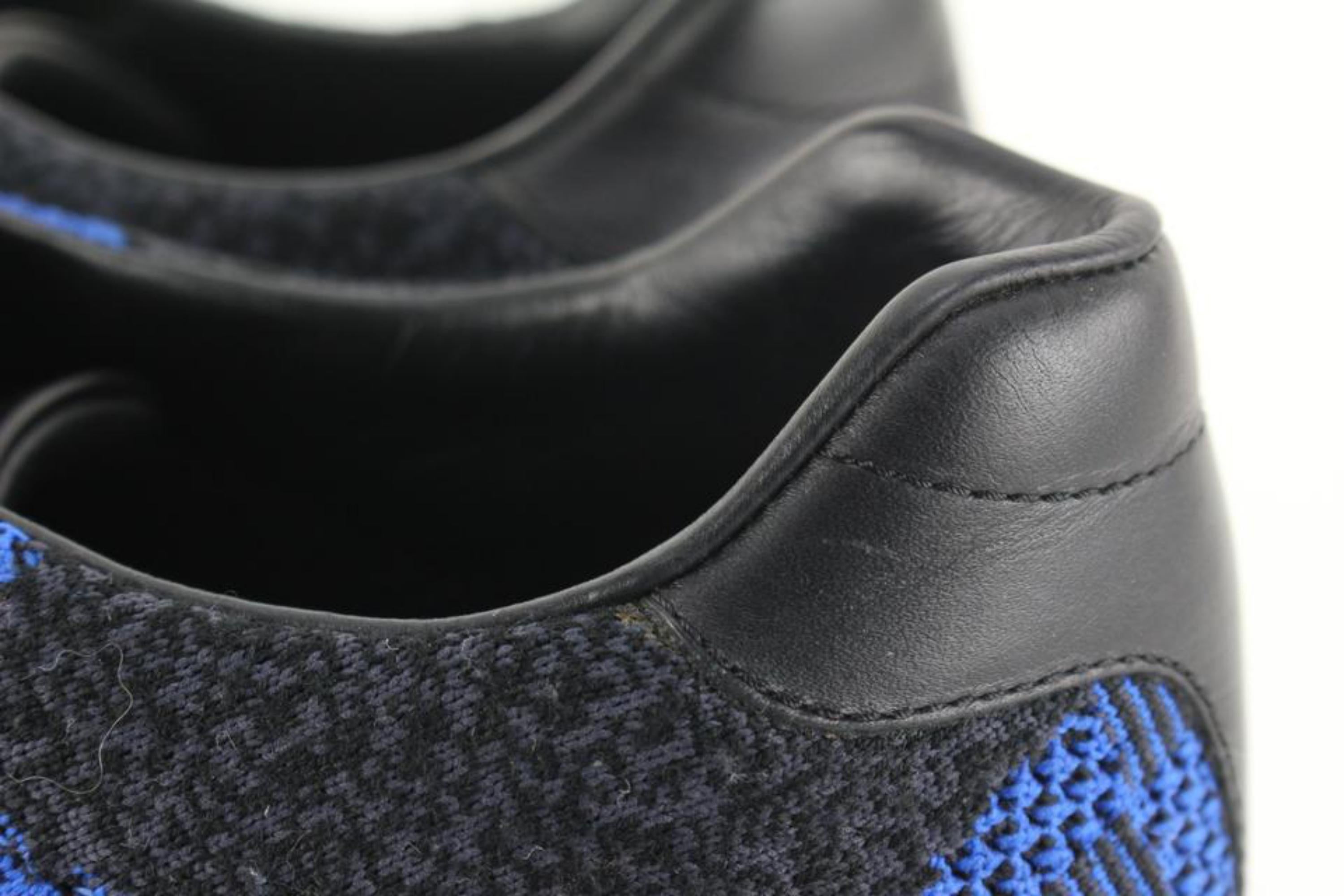 Louis Vuitton Men's Size 9.5 US Calfskin Damier Run Away Sneakers 85lk727s 3