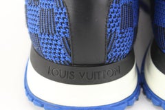 Louis Vuitton Men's Size 9.5 US Calfskin Damier Run Away Sneakers 85lk727s