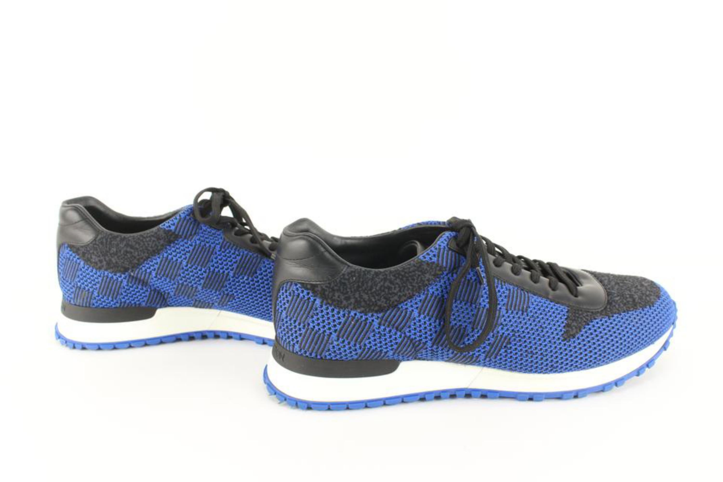 Louis Vuitton Men's Size 9.5 US Calfskin Damier Run Away Sneakers 85lk727s 2