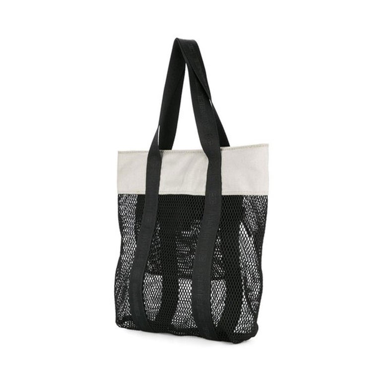 Chanel Mesh Logo Retro Sport Gym Shopper Tote Bag For Sale at 1stDibs