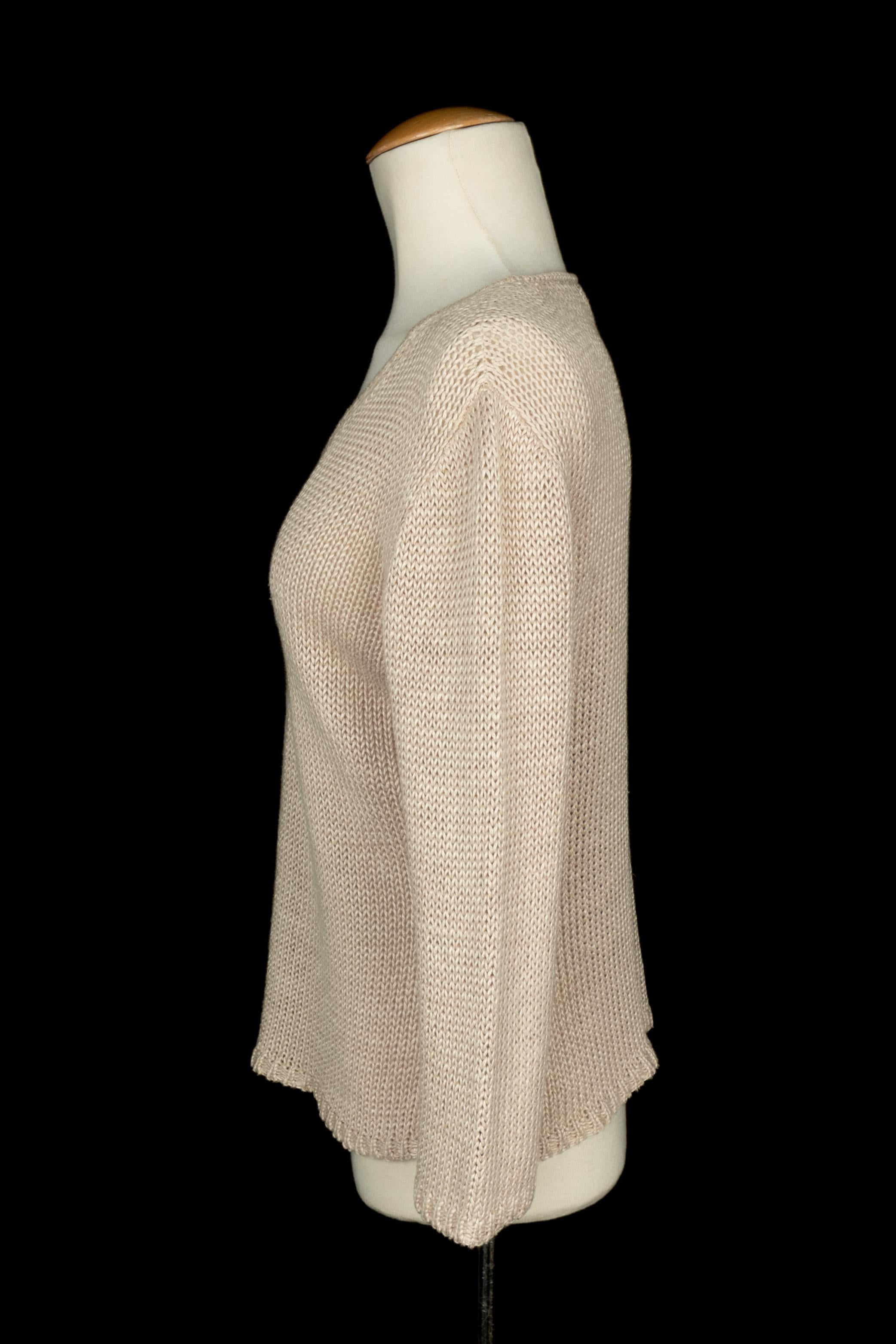 Chanel mesh sweater en vente 1