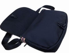 Chanel Messenger Logo 218683 Navy Nylon Messenger Bag