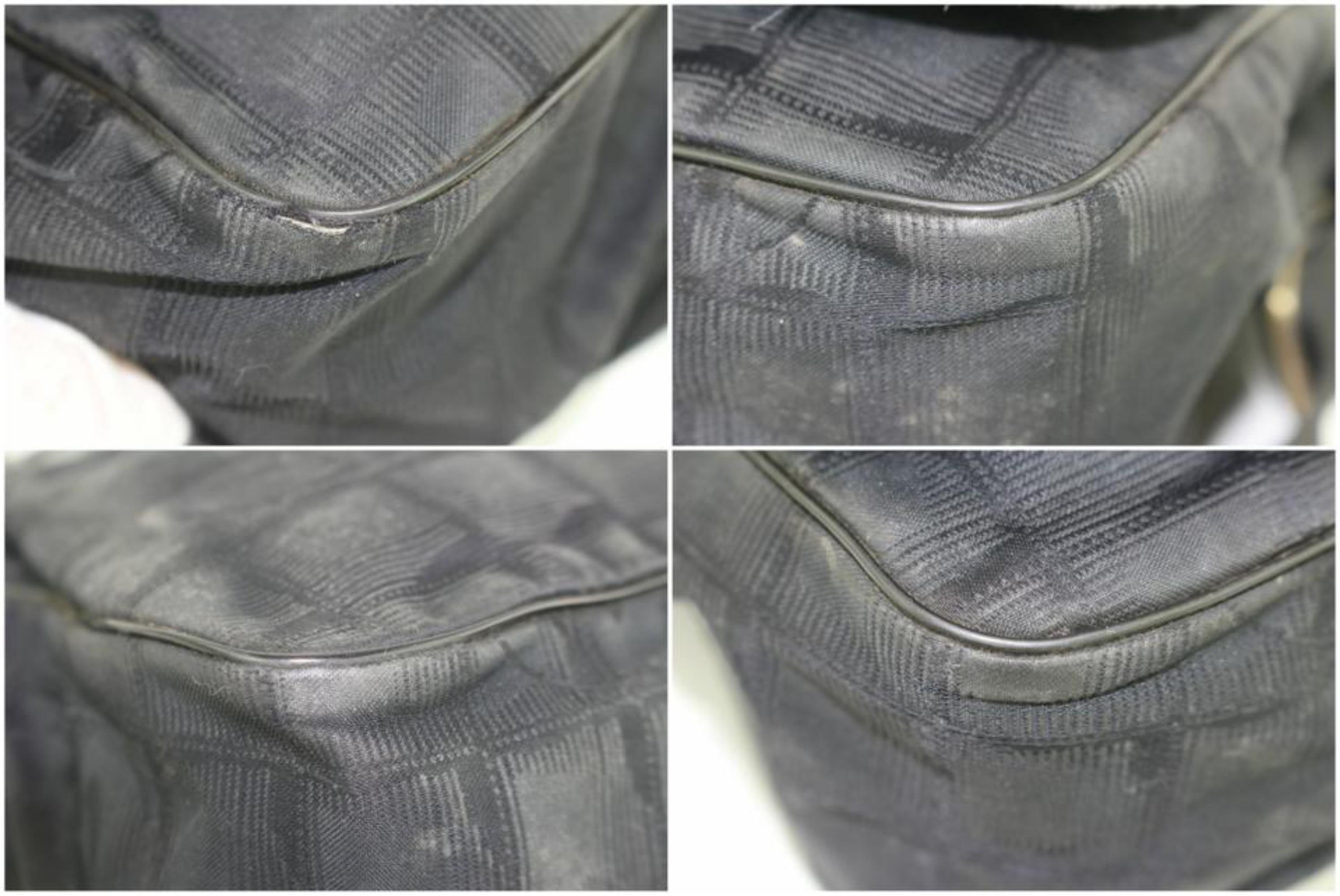 Chanel Messenger Quilted New Line Travel 228870 Black Nylon Cross Body Bag For Sale 6