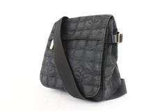 Chanel Messenger Quilted New Line Travel 228870 Black Nylon Cross Body Bag
