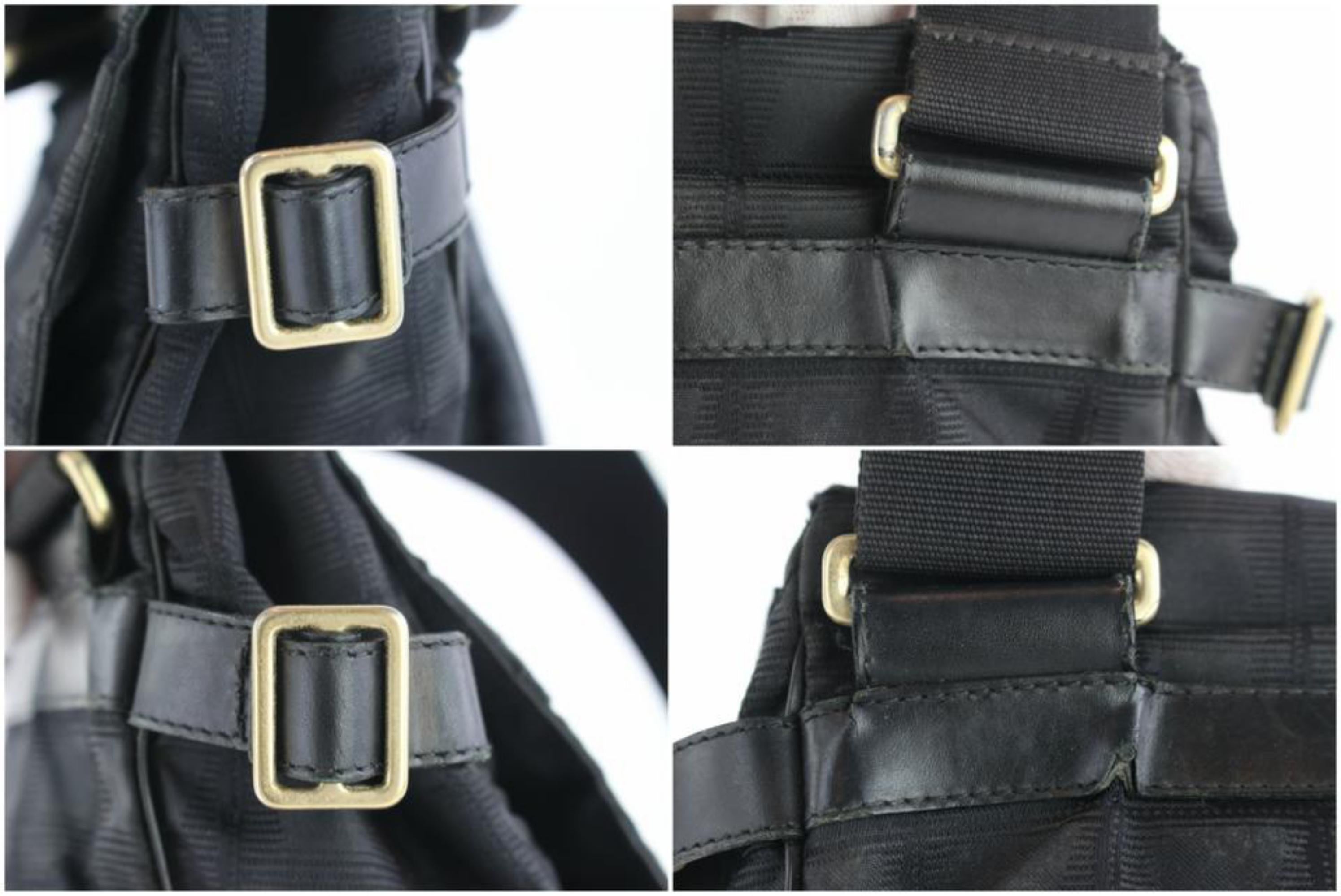 Women's Chanel Messenger Quilted New Line Travel 228870 Black Nylon Cross Body Bag For Sale