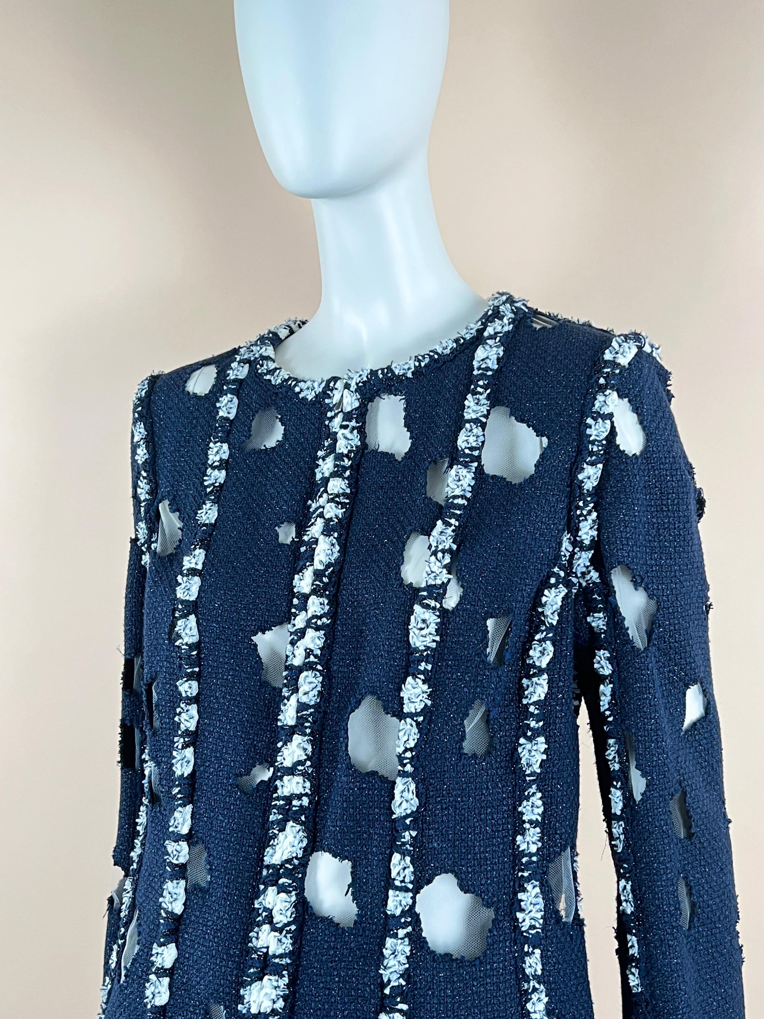 Chanel Met Museum Distressed Tweed Jacket  4