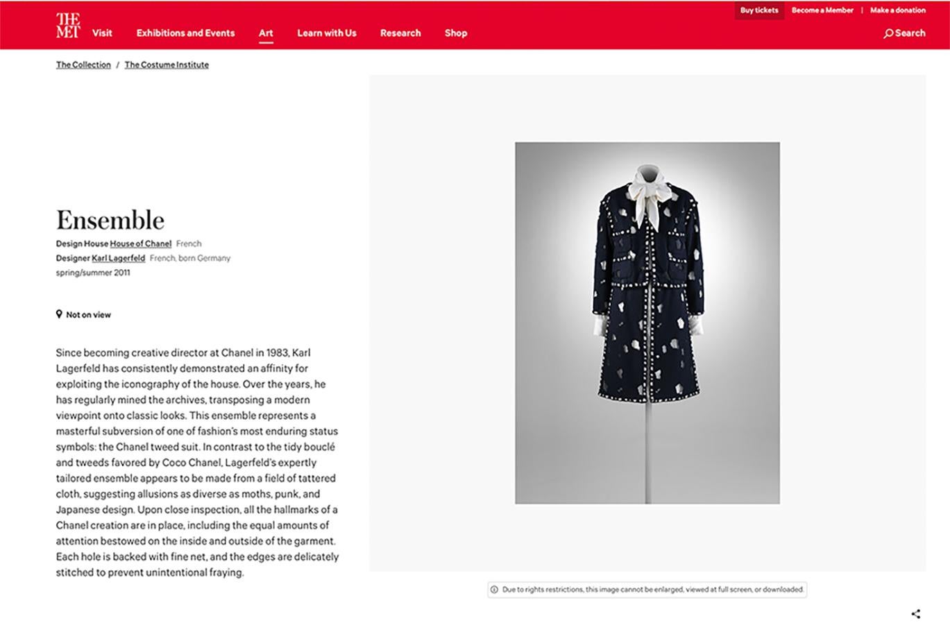Chanel Met Museum Distressed Tweed Jacket  5