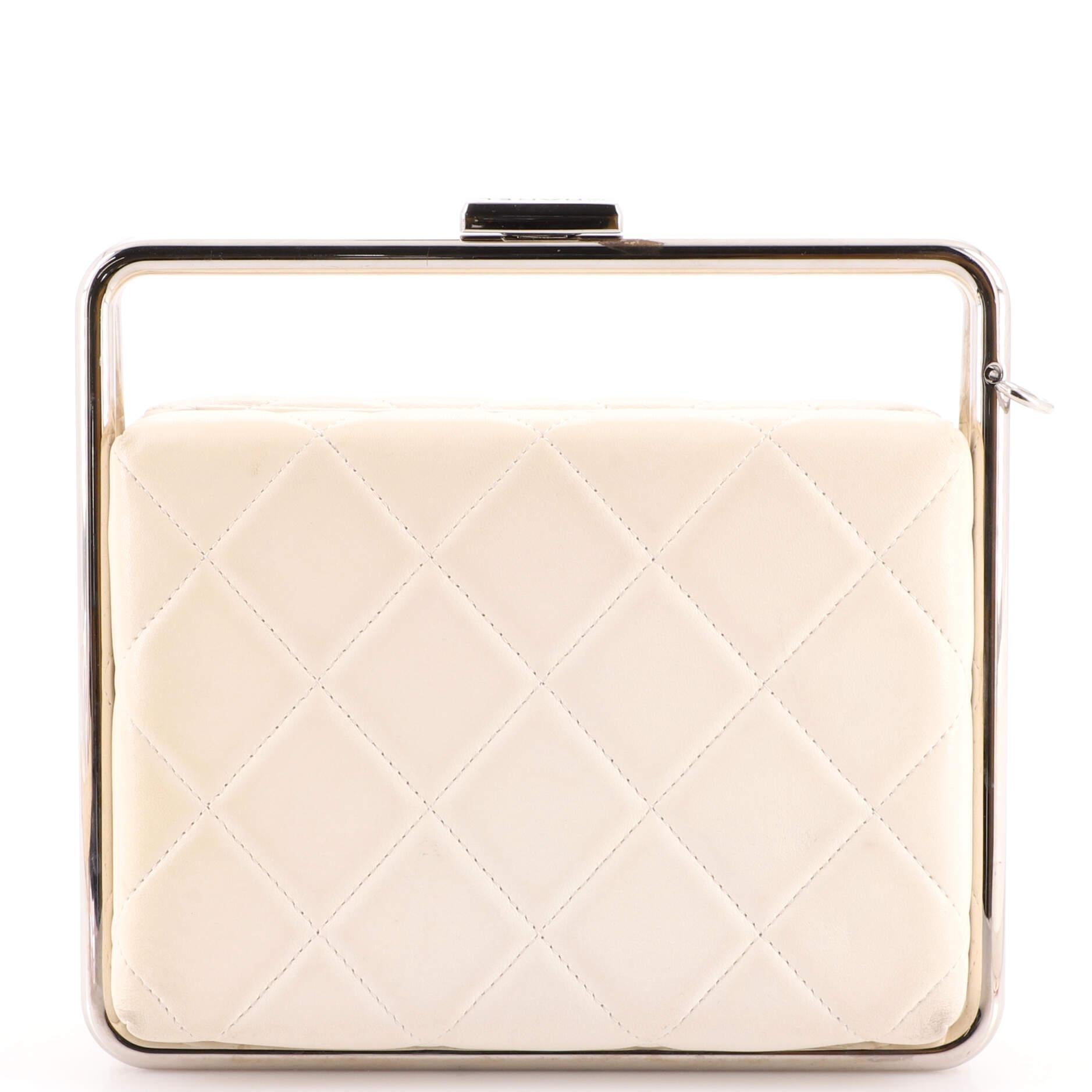 Chanel quilted clutch bag hot sale