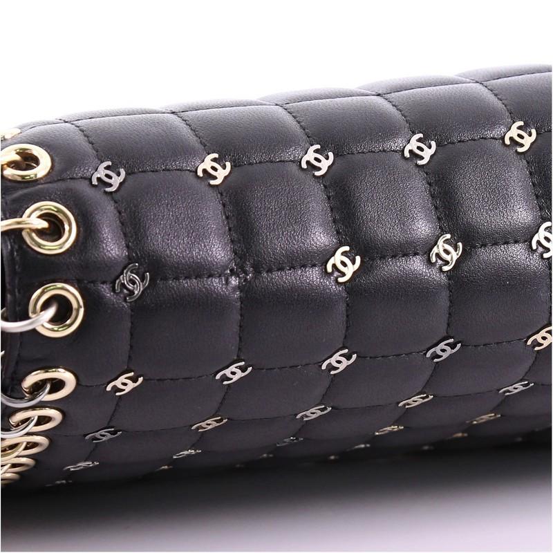 Chanel Metal CC Signature Clutch on Chain Embellished Quilted Leather Small 2