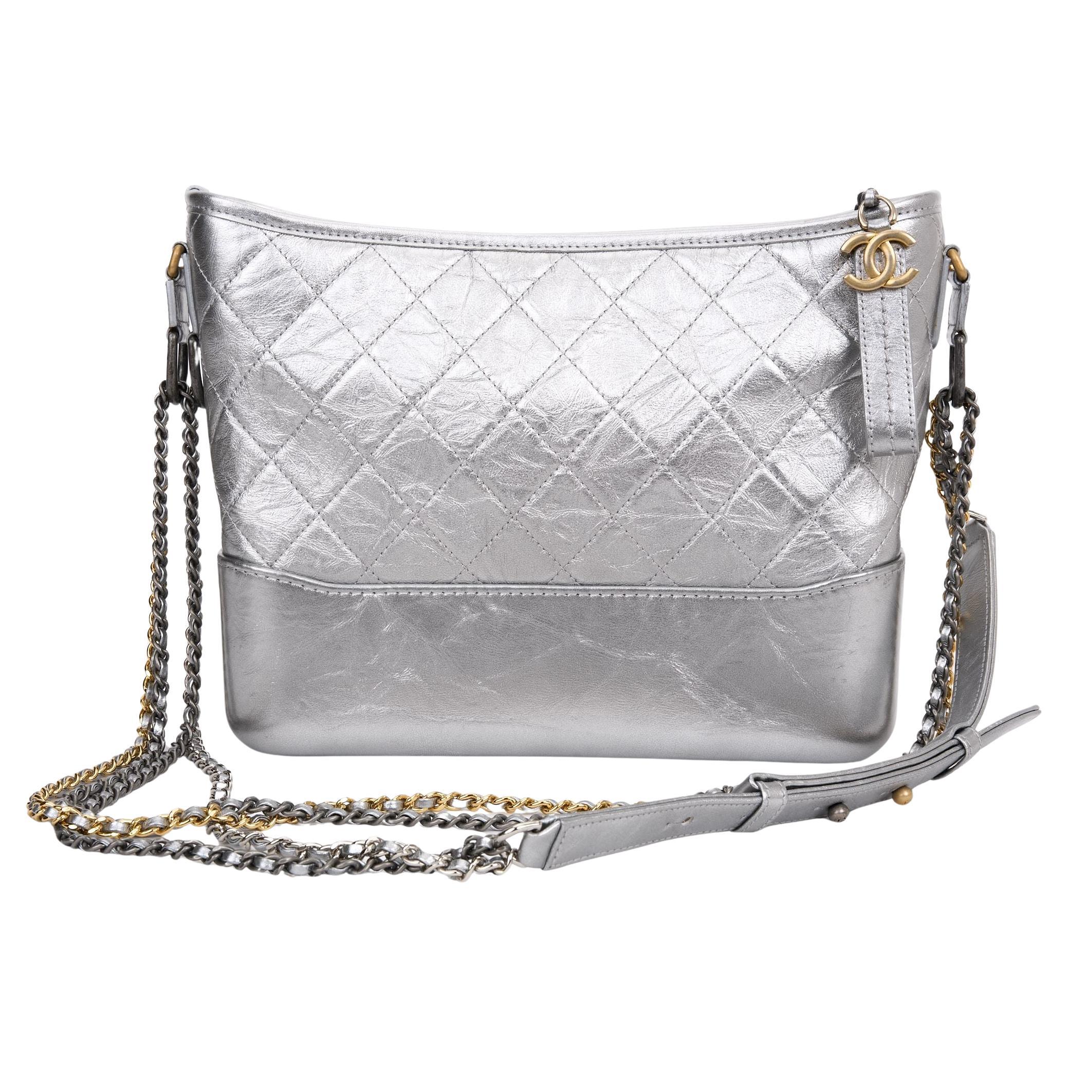 Chanel - Gabrielle en cuir de veau vieilli métallisé