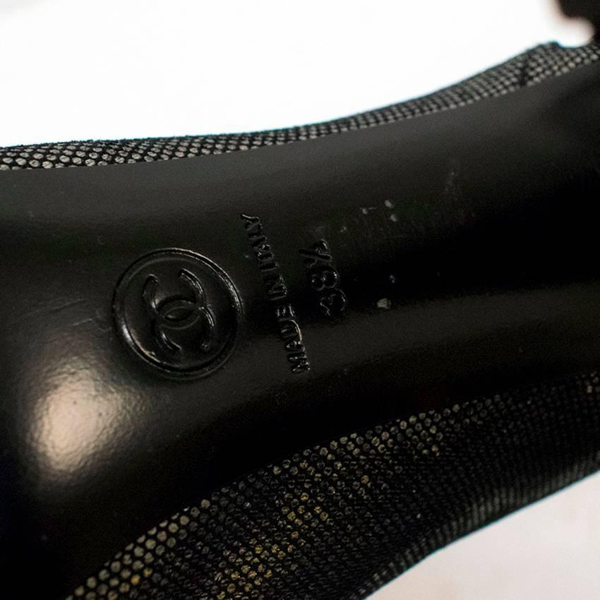 Chanel Metallic Ankle Boots - EU  38.5 1